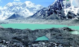 Lake Imja Tsho, south of Mount Everest in Nepal Photograph: AFP