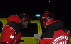 Soccorso Alpino in azione (Photo courtesy of Cnsas Lombardia)