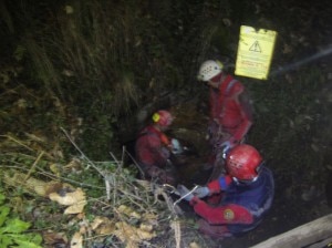 Intervento degli speleologi del Cnsas (Photo courtesy of Cnsas Lombardia)