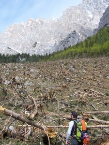 La situazione nei pressi del Rifugio Galassi (Photo courtesy of Cai Mestre/Loscarpone)