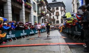 Kilian Jornet all'arrivo della Marathon du Mont Blanc 2014 (Photo courtesy of Sportdimontagna.com/M. Torri)