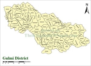Gulmi district map, image: agency