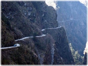 A section of highway in Nepal. Image source: Google