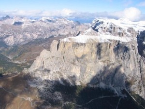 Gruppo del Sella (Photo Jürgen Sunrise courtesy of Wikimedia Commons)