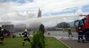 A full scale emergency deal was conducted at TIA. Image source: RSS