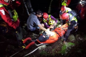 L'intervento di questa notte al al rifugio Pian de Fontana (Photo courtesy of Cnsas Veneto)