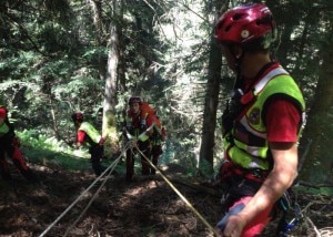 Intervento del Soccorso Alpino (Photo courtesy of Cnsas Lombardia)