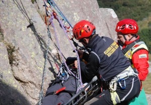 Intervento del Soccorso Alpino (Photo courtesy of Soccorso Alpino Dolomiti Bellunesi)