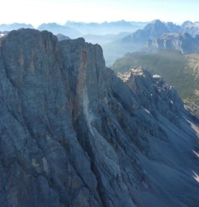 Frana sul Civetta (Photo courtesy of Ansa/Vigili del Fuoco)