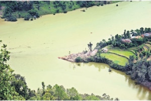 Artificial lake formed in Jure of Sindulpalchowk district.
