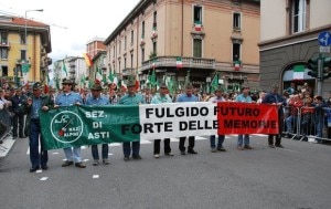 La sezione di Asti durante la sfilata delle Penne Nere dell'Adunata Nazionale 2010 (Photo courtesy of www.anaasti.it)