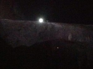 L'intervento notturno sul Monte Brento (Photo courtesy of Soccorso Alpino Trentino)