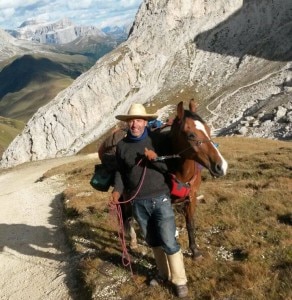 Rudolf Nocker e Soraya (Photo courtesy of Dolomiti Unesco WALK - Pagina Facebook)