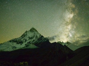 Stars over Shivling (photo Pete McBride courtesy National Geographic)