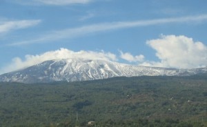 Versante Nord-Est dell'Etna questa mattina (Photo courtesy of Etnasci webcam)