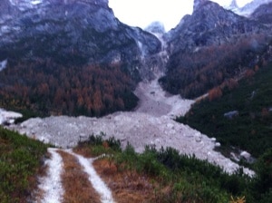 Frana sull'Antelao (Photo Soccorso alpino veneto)