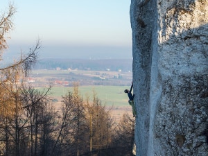 Adam Ondra su "Made in Poland" (Photo courtesy of Petr Pavlíček)