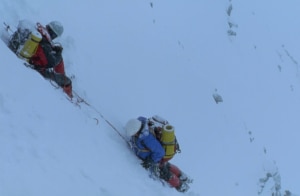 Una scena di Touching the void