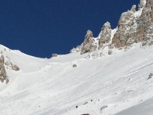 Valanga Averau lato sinistro (foto Soccorso alpino veneto)
