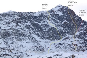 Photo of Alpi Centrali, Tito Arosio e Luca Godenzi aprono “Pit’s Direct” al Pizzo Canciano