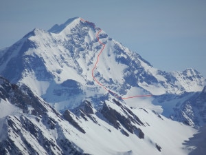 Grand Combin de Grafeneire parete sud ovest (foto Edmond Joyeusaz)