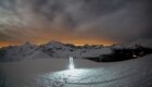 Notte di aprile Oga dosso le Pone ( alta Valtellina). Foto @ Davide Colombarolli