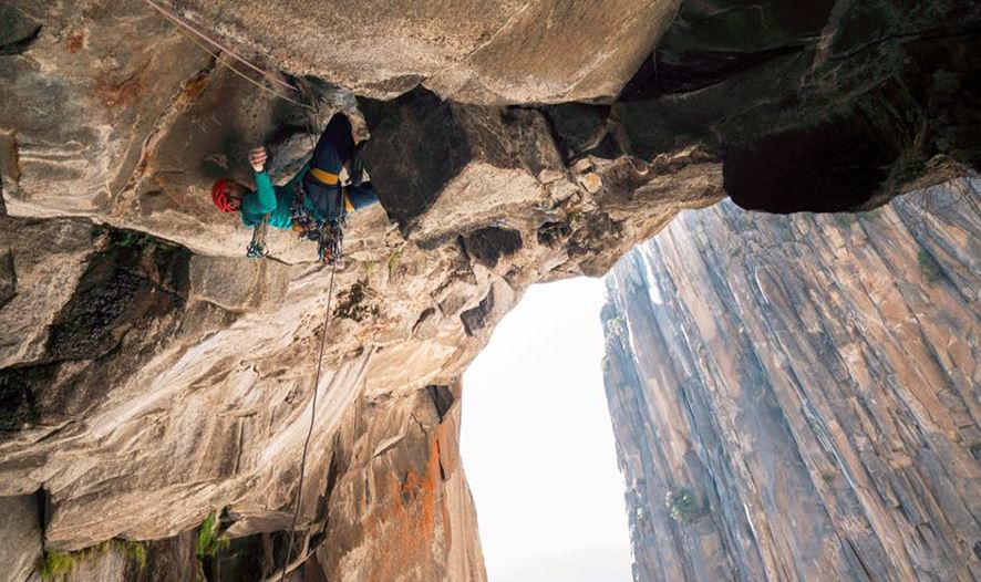 Nicolas Favresse su "Eye of Sauron". Foto@ Drew Smith