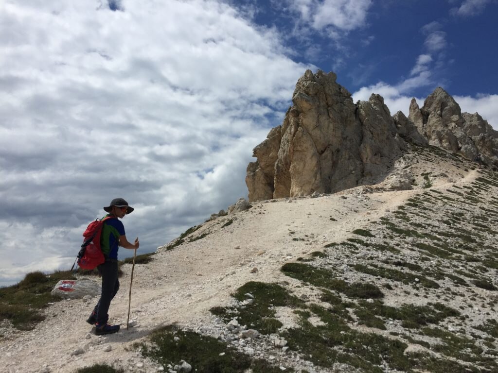 Forcella Faloria, in Dolomiti con mio figlio. Foto @ Giovanni Civetta