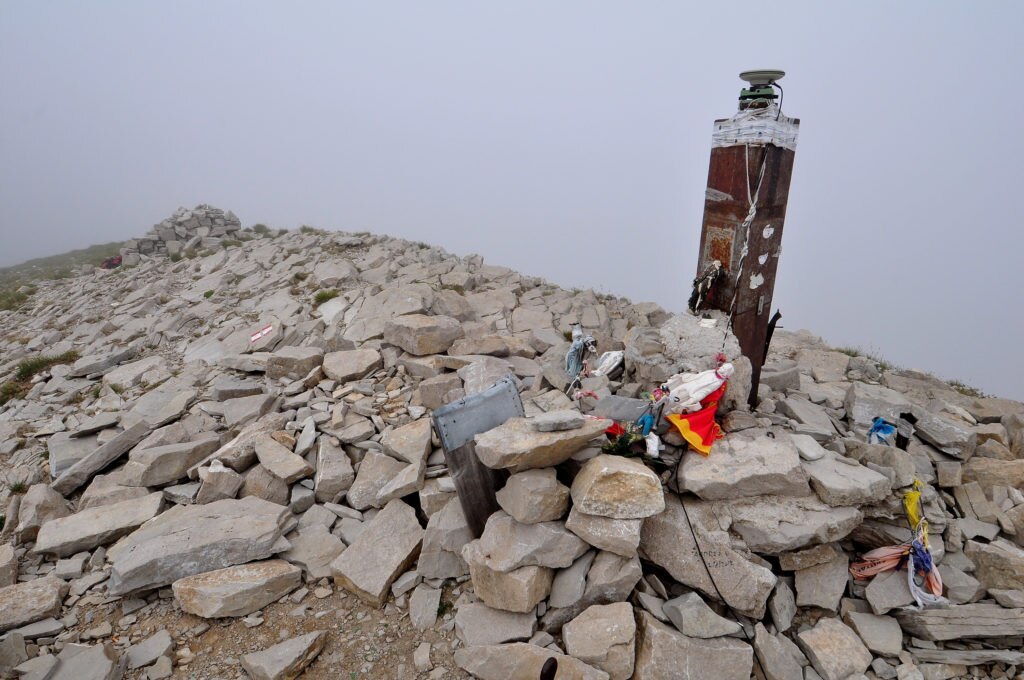Monte Vettore, la cima con il gps dell