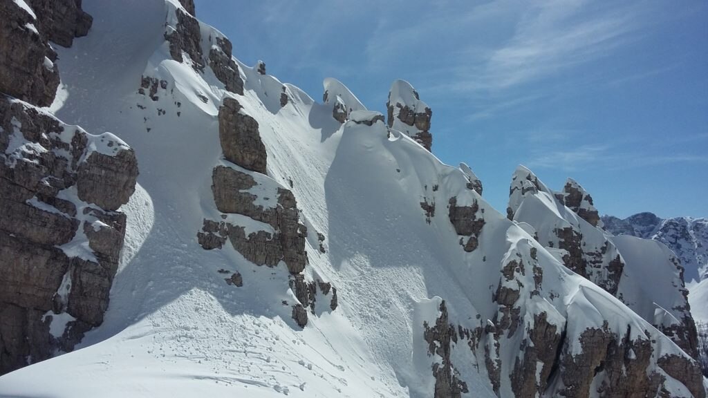 Gendarmi a Forcella Pecoli. Foto @ Francesco Pavanini