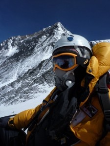 Eric Arnold in una foto postata ieri dall'alpinista sul suo profilo twitter. 