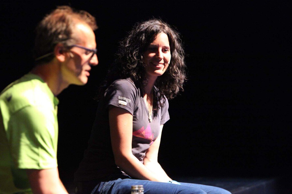 Alla serata di Simone Moro e Tamara Lunger. Photo Trento Film Festival 