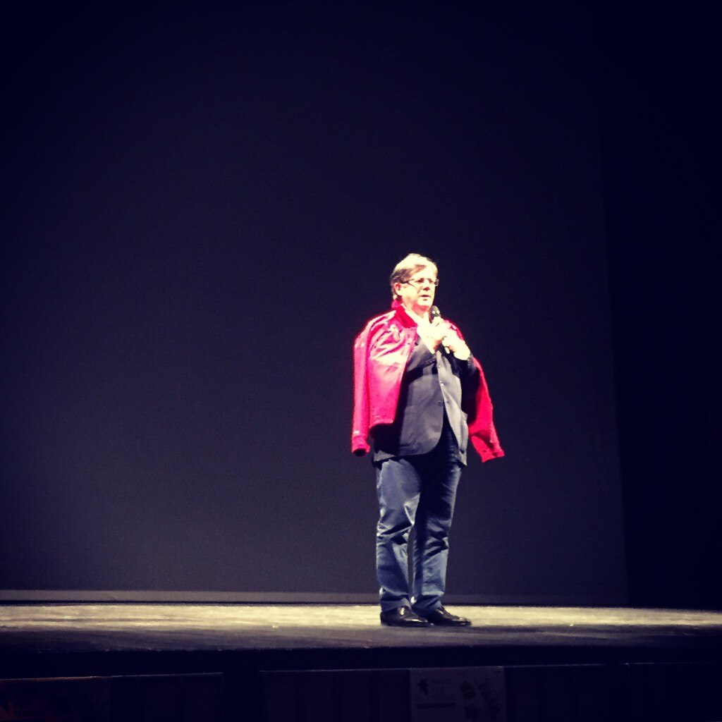 Il Presidente del Trento Film Festival Roberto De Martin introduce la serata per i 70 anni dei Ragni di Lecco