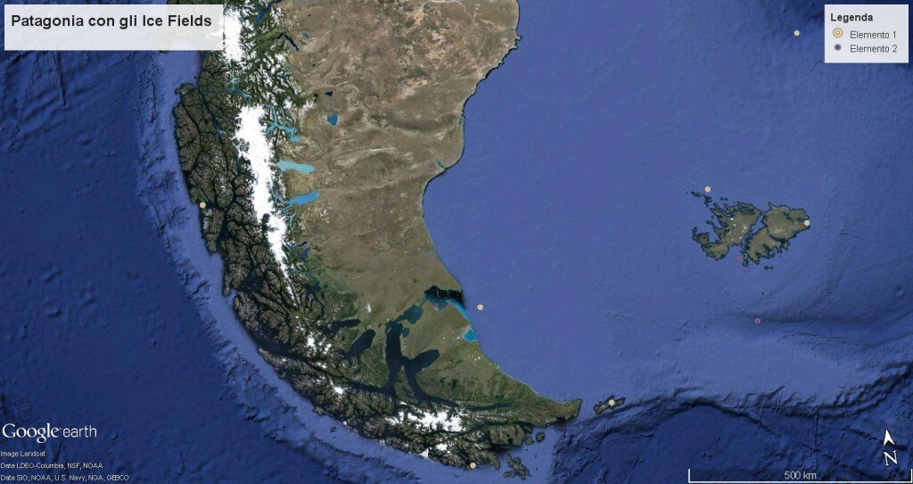 Patagonia e Ice Fields