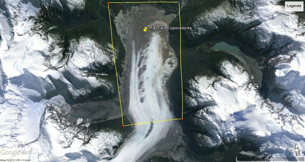il Ghiacciaio Exploradores e l
