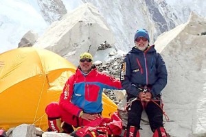 Vladimír Štrba e Zoltán Pál al campo base. Photo: zahori.sk