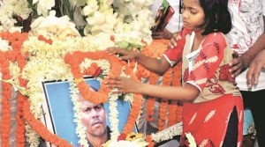 Il funerale di Subhash Paul, morto sull'Everest. PTI Photo