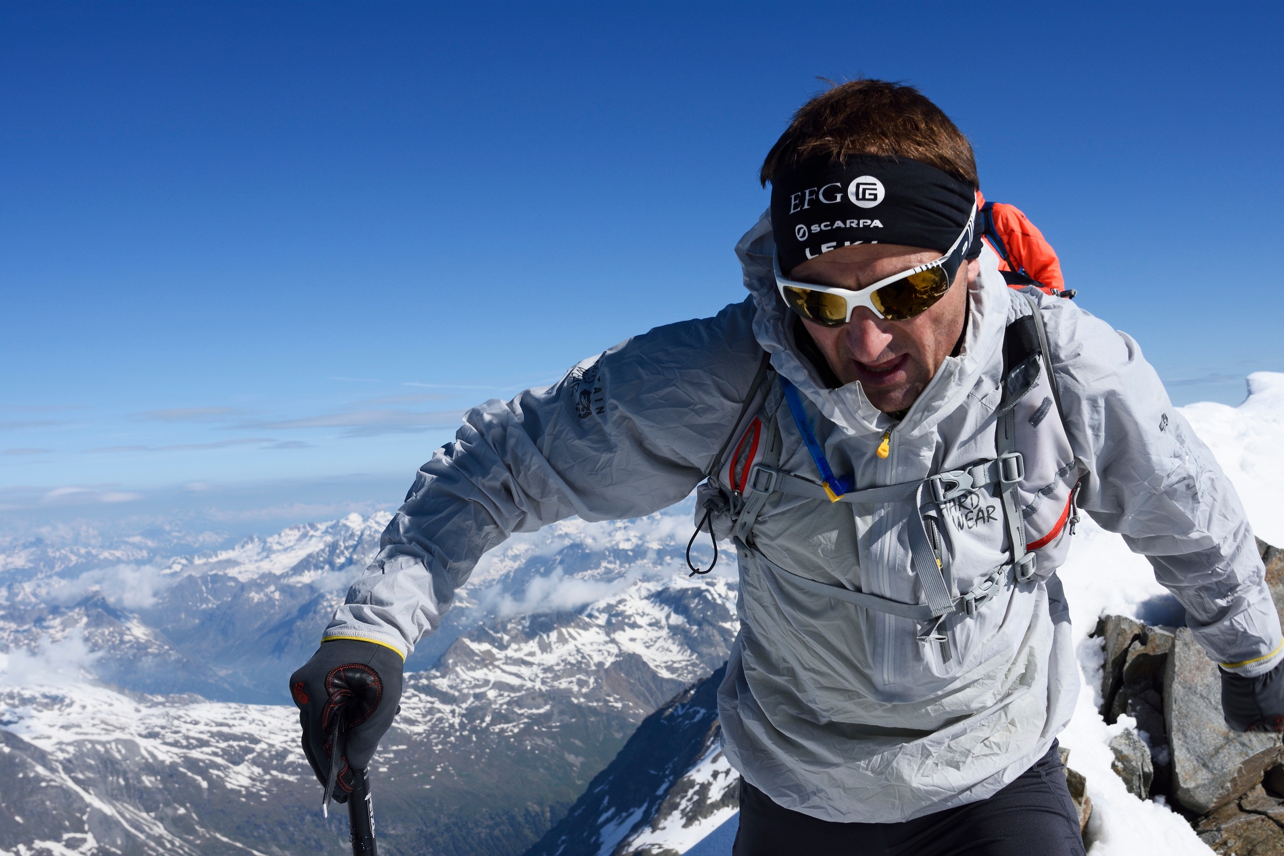 82summits.com / 4000er Projekt Ueli Steck & Michi Wohlleben, 2015; Besteigung Piz Bernina - Biancograt (11. Juni 2015)