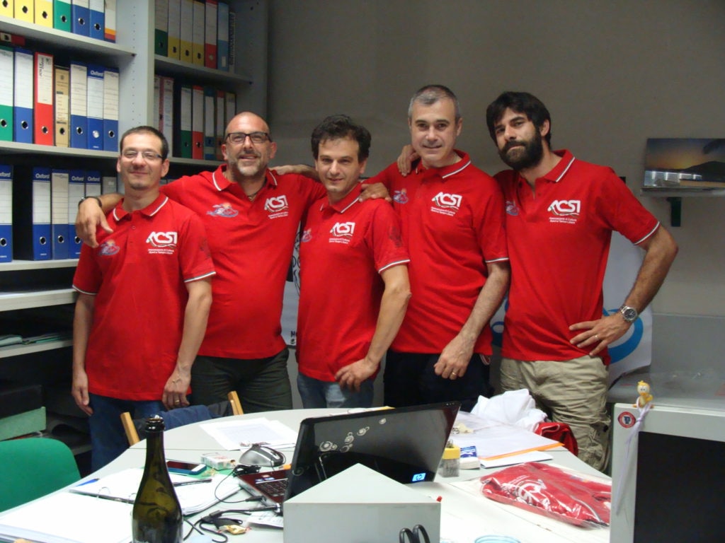 Da sinistra a destra Davide Domina, Samuele Marzolo, Pierluigi Campaci, Lino Orlandelli e Dario Marzolo