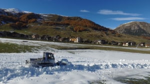 La preparazione delle spite di fondo nell'ottobre 2015