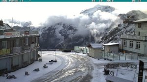 La neve caduta allo Stelvio il 3 ottobre scorso