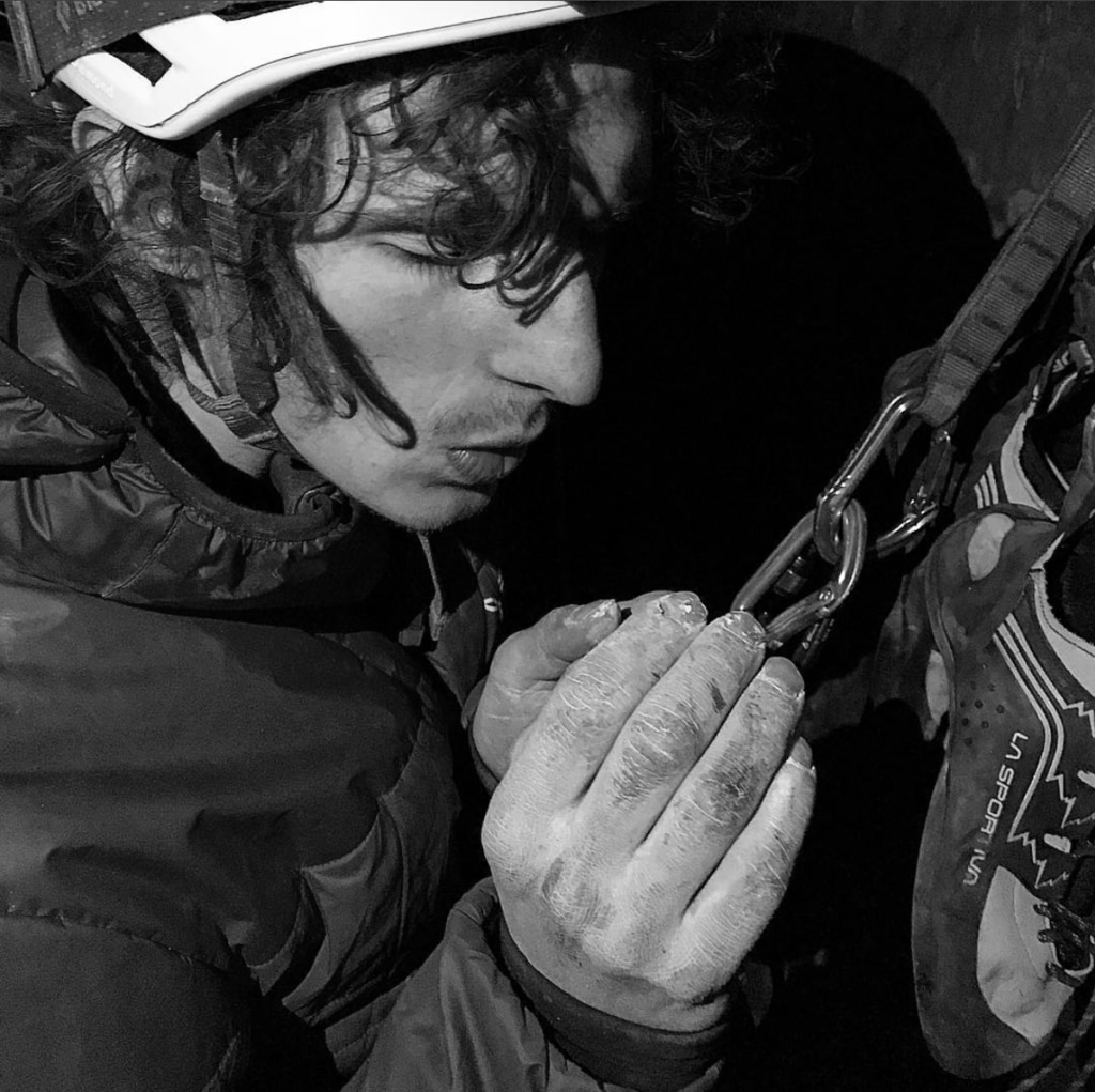 Ondra sulla Dawn Wall. Photo @ Pavel Blazek