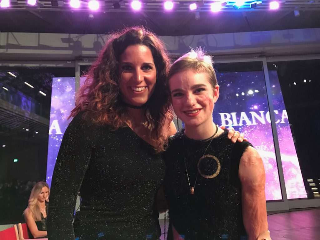 Tamara Lunger con Bebe Vio. Photo @ Tamara Lunger Facebook Page