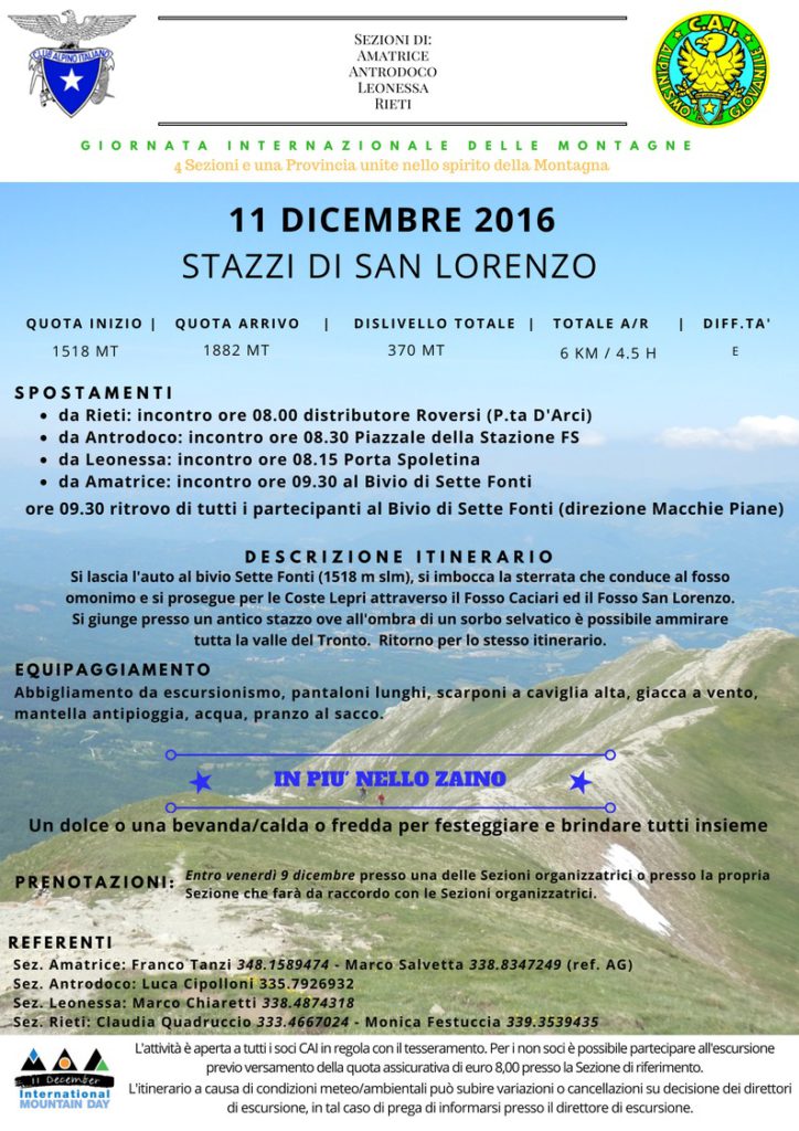 Locandina evento Amatrice