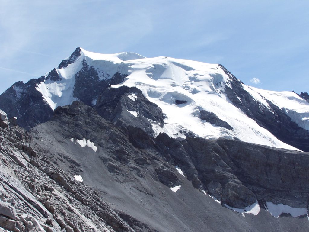Il Mt Ortles (3905 m) in Alto Adige dal quale sono state estratte nel 2011 le carote di ghiaccio (Foto Paolo Gabrielli)