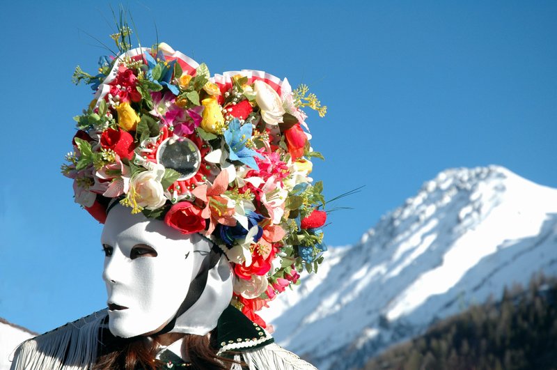 Le maschere tradizionali del Carnevale sulle Dolomiti