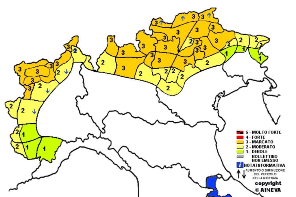 Bollettino AINEVA domenica