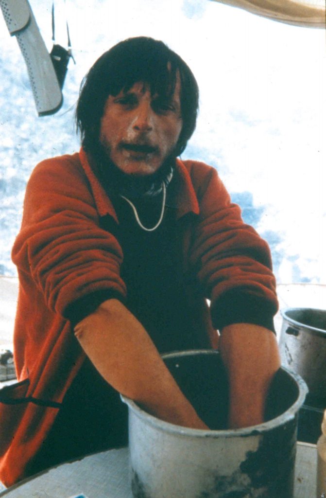 Agostino Da Polenza dopo la vetta. K2, 1983. Foto @ Agostino Da Polenza