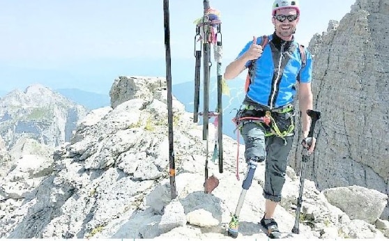 Gianluigi in cima al Campanil Basso @Trentino