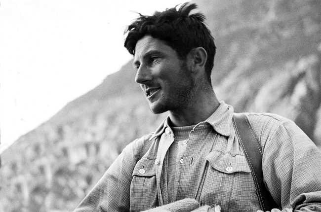 Walter Bonatti racconta la solitaria al Petit Dru